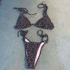 Whitefox polka dot bikini and wrap